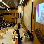 El presidente ucraniano, Volodomir Zelenski, se dirige esta mañana al Parlamento sueco