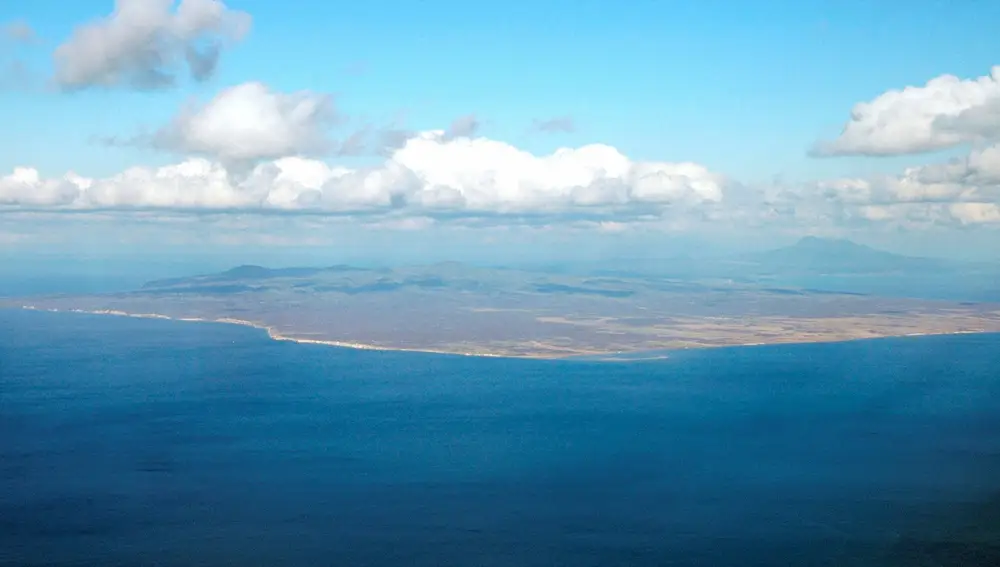 Vista aérea de una de las islas Kuriles disputadas entre Rusia y Japón