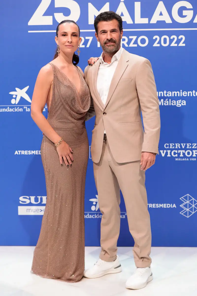 Rodolfo Sancho y Xenia Tostado en la alfombra roja del Festival de Málaga.