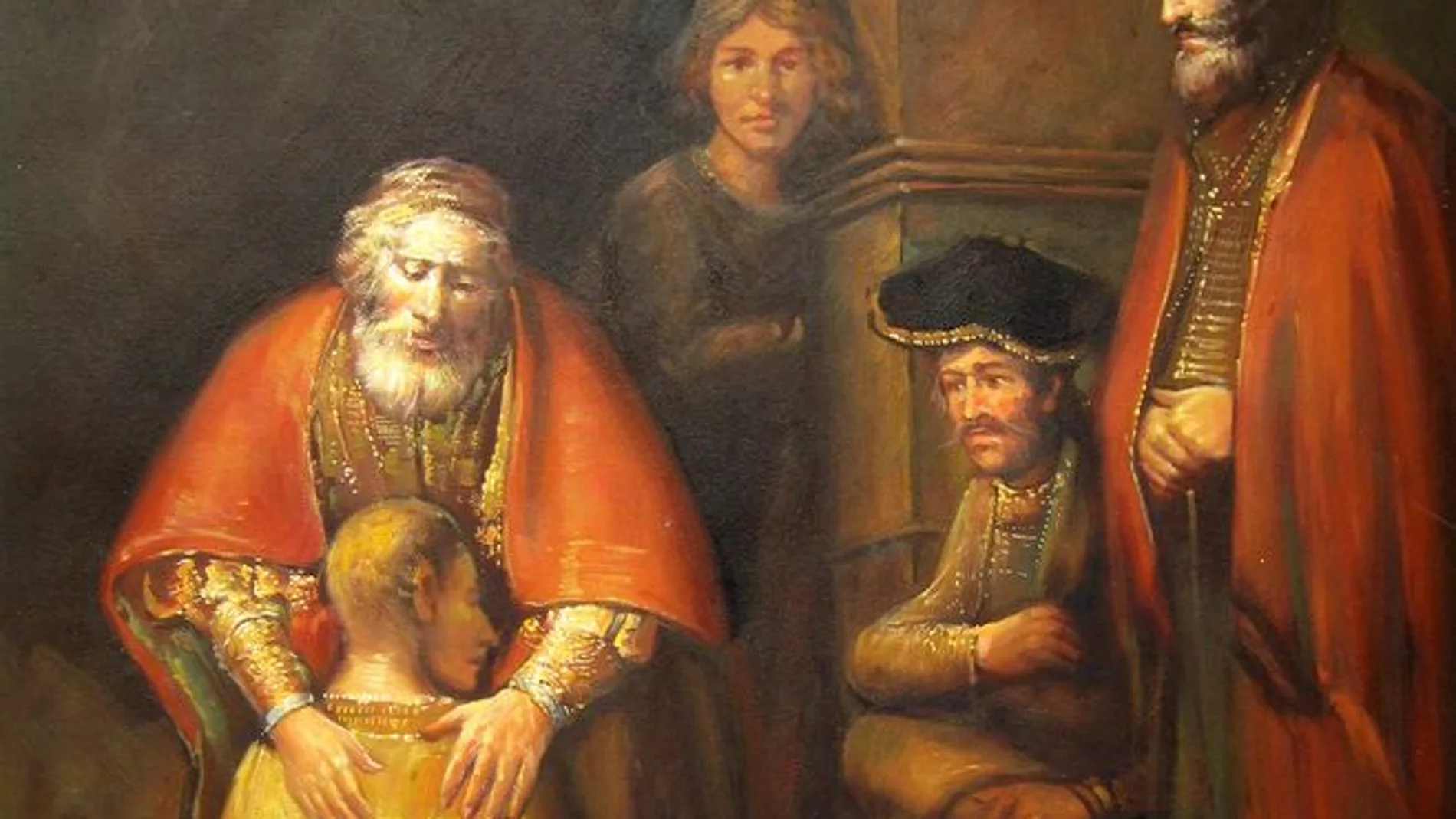 Pintura "El regreso del hijo pródigo", de Rembrandt, que está en el Museo del Hermitage