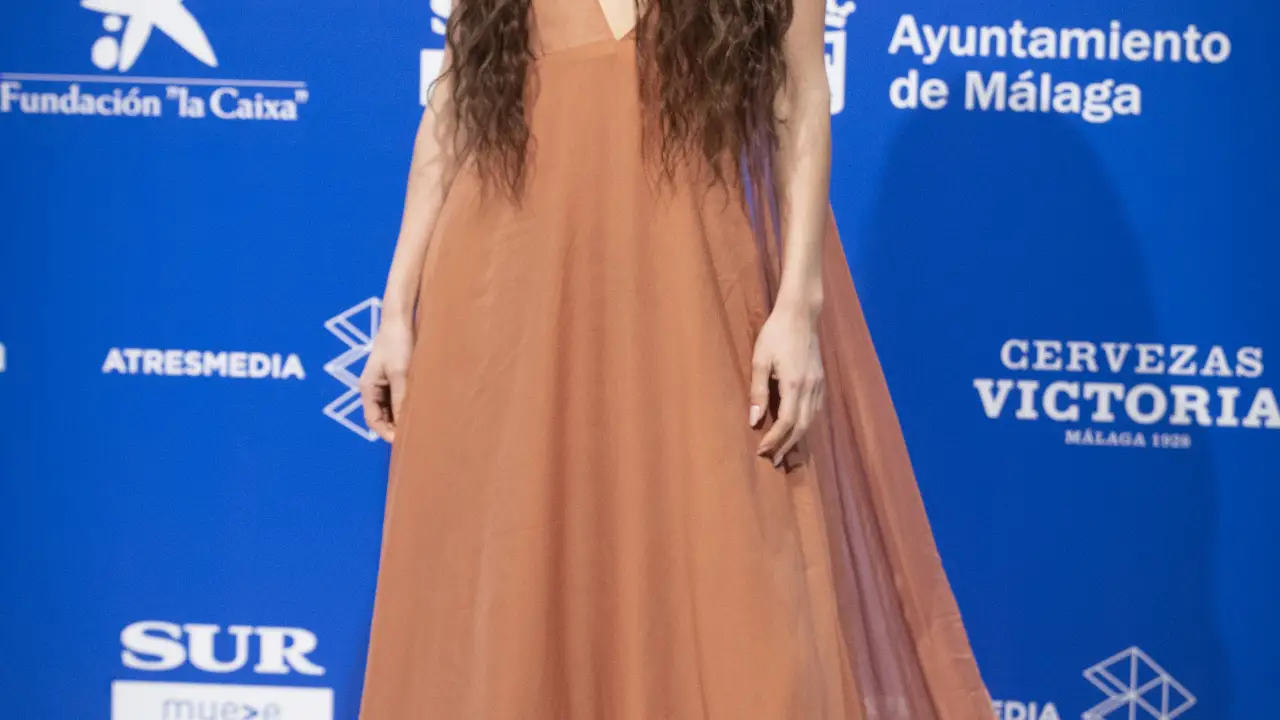 La actriz Maria Pedraza en el photocall de la 25 edición del Festival de Cine de Málaga en Málaga el 26 de marzo de 2022.