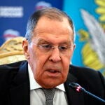 El ministro de Exteriores ruso, Sergei Lavrov, preside la segunda reunión de la Comisión del Consejo General del Partido Rusia Unida