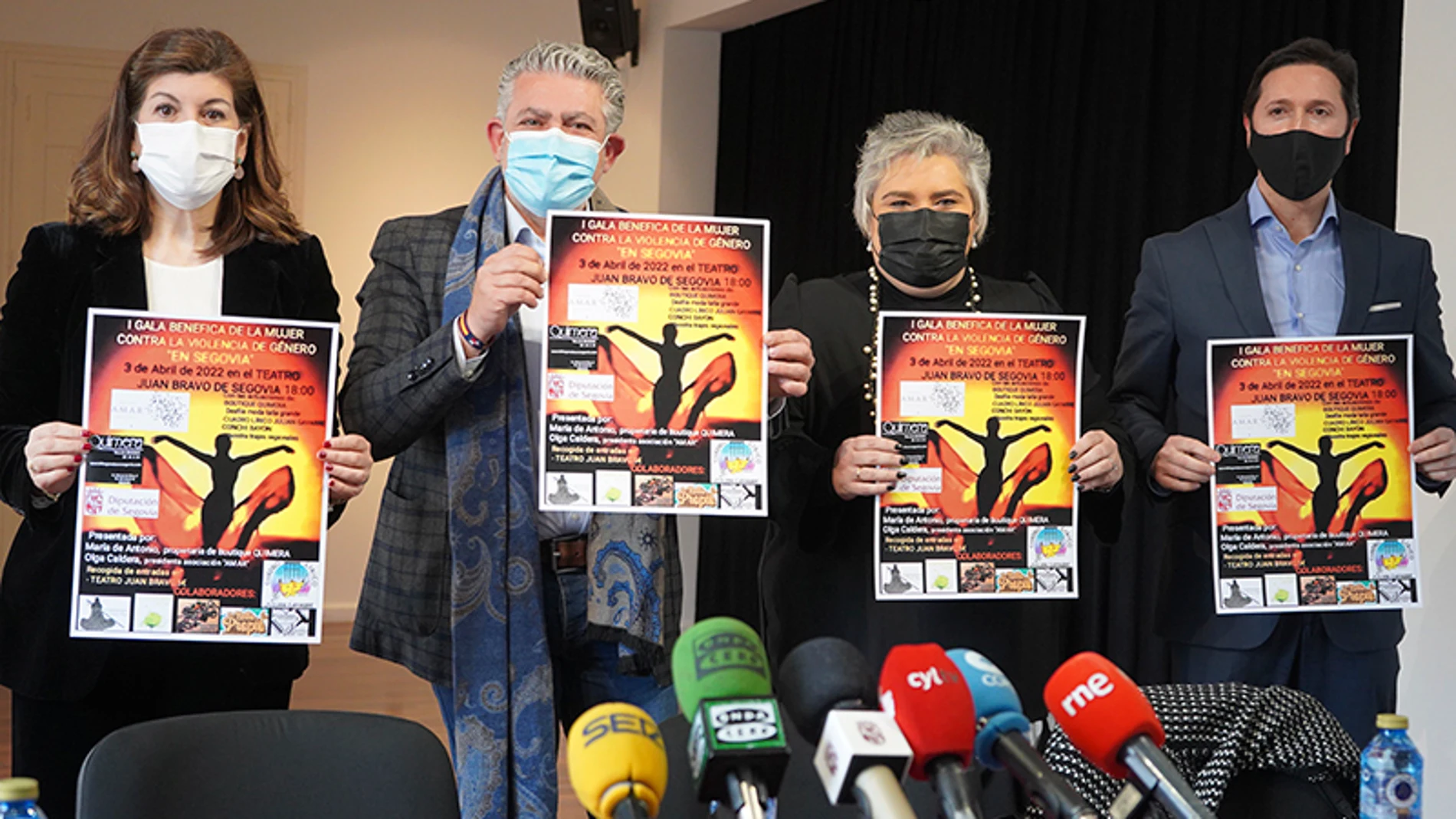 Presentación de la gala benéfica que se celebrará en el Teatro Juan Bravo de Segovia