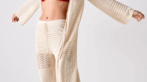 Pantalón crochet.