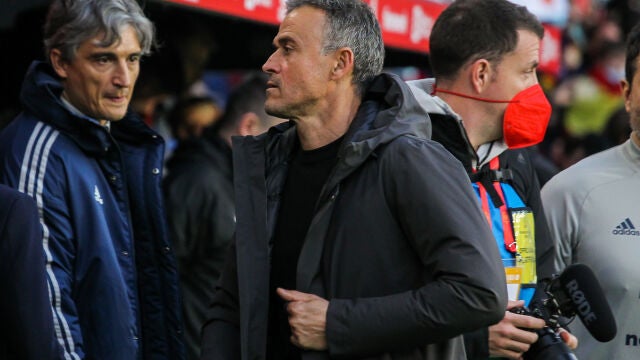 Luis Enrique con la Selección.