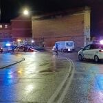 La grúa se lleva la furgoneta siniestrada