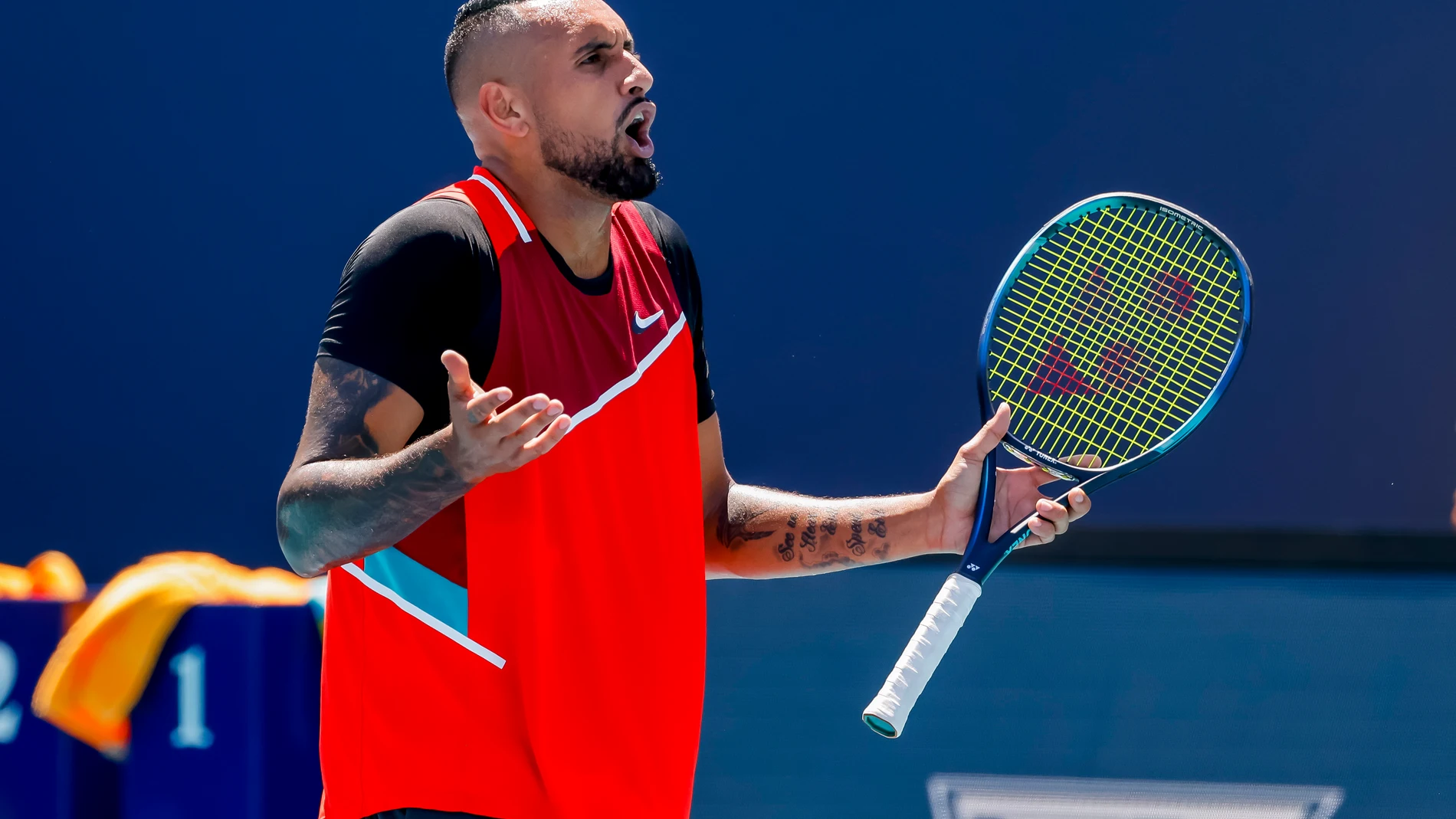 Nick Kyrgios en un partido