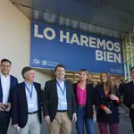 Apertura del XX Congreso extraordinario del Partido Popular. Fernández Mañueco junto a Francisco Vázquez, Raúl de la Hoz y Conrado Íscar, entre otros
