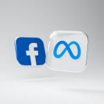 Iconos de la red social Facebook y Meta, compañía matriz.