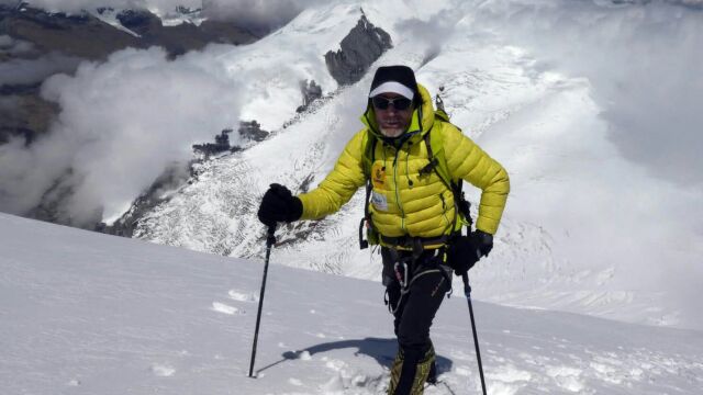 Carlos Soria, en el Dhaulagiri
