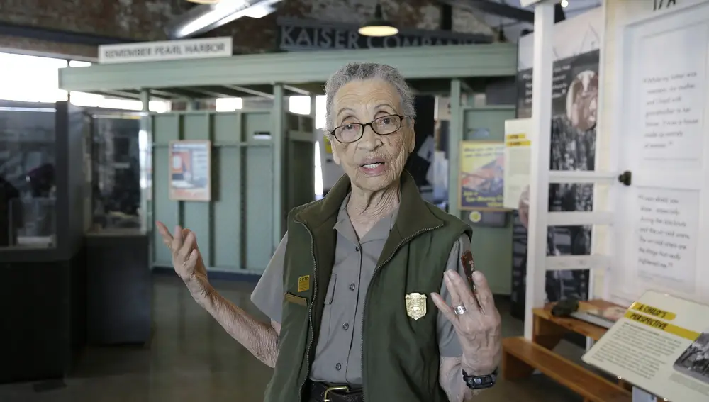 La guardabosques del Servicio de Parques Nacionales Betty Reid Soskin