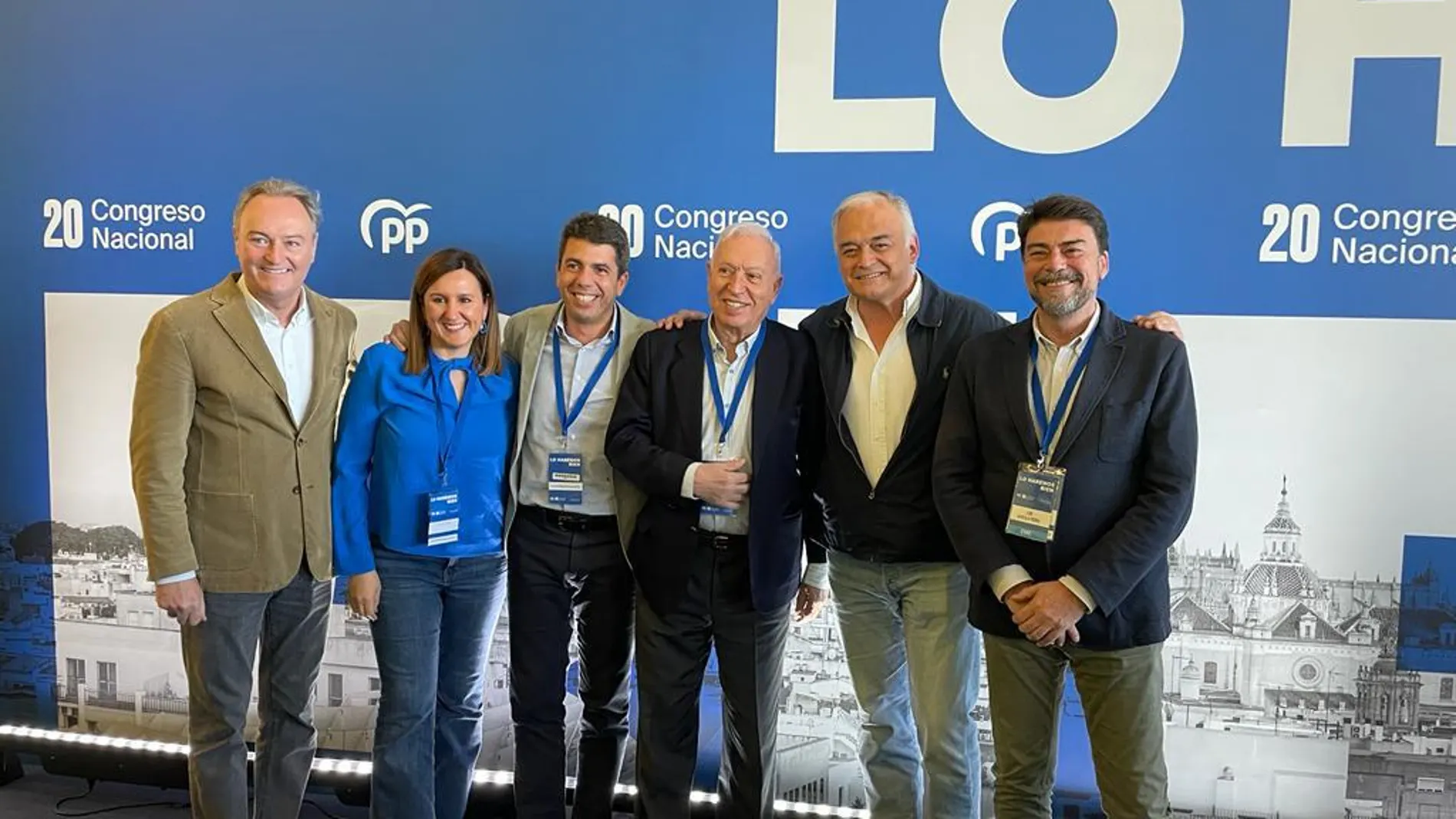 Alberto Fabra, María José Catalá, Carlos Mazón, García Margallo, González Pons y Luis Barcala