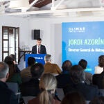 Jordi Azorín, director general de Hidraqua durante la presentación de "Climas para el cambio"