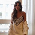 Rocío Osorno con el vestido viral de Zara.
