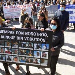 Concentración de los familiares de los desaparecidos en el buque pesquero Villa de Pitanxo, para reivindicar que se busquen los desparecidos en el naufragio