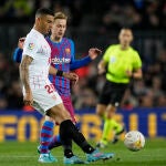 Diego Carlos con el Sevilla. EFE/Alejandro García