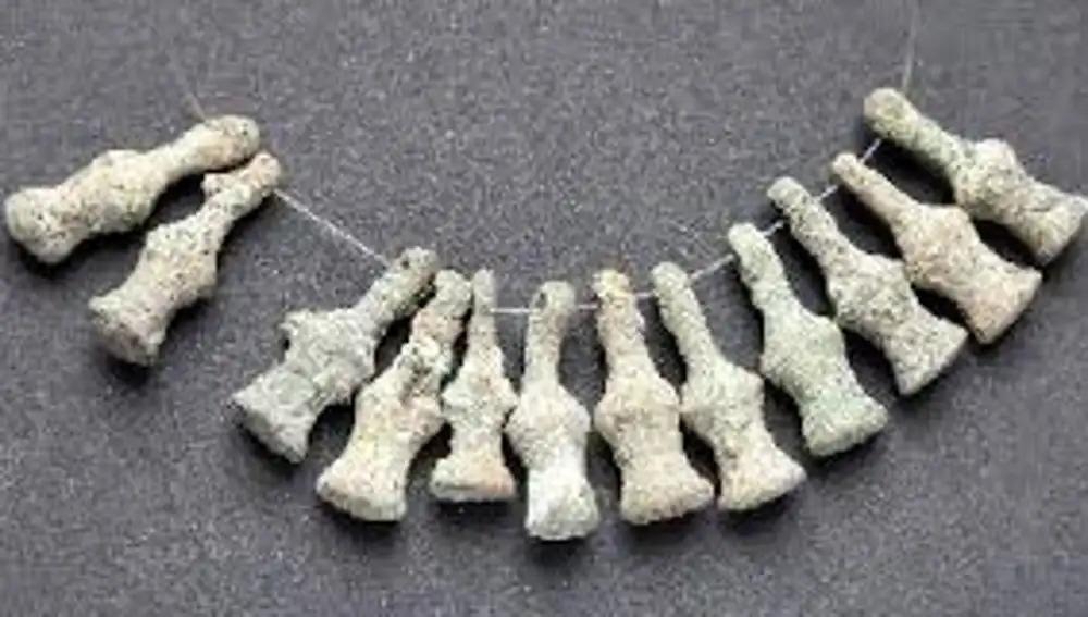 Collar prehistórico encontrado en Teruel (Museo de Daroca)