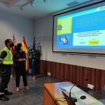 La Jefa Provincial de Tráfico, Virginia Jerez, y el Comandante de la Agrupación de Tráfico de la Guardia Civil, José Ángel Jurado, en la presentación de la operación de tráfico de Semana Santa 2022