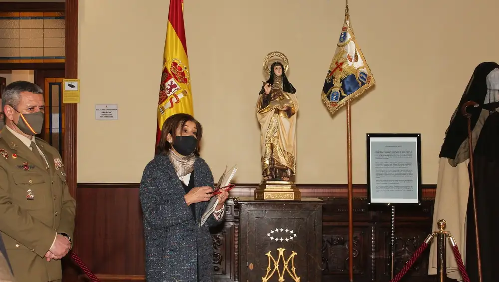 Acto de inauguración de la exposición "Historia de Intendencia. El arte sin gloria", que puede verse en el Palacio Real de Valladolid