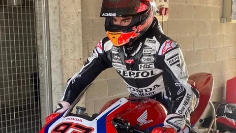 Marc Márquez, en el circuito de Alcarrás