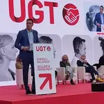 Pedro Sánchez interviene en la Asamblea Confederal de UGT