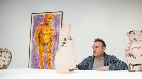 Miquel Barcelo en la Galeria Elvira Gonzalez