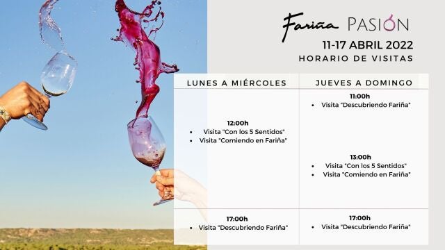 Programa de visitas de Bodegas Fariña en Semana Santa