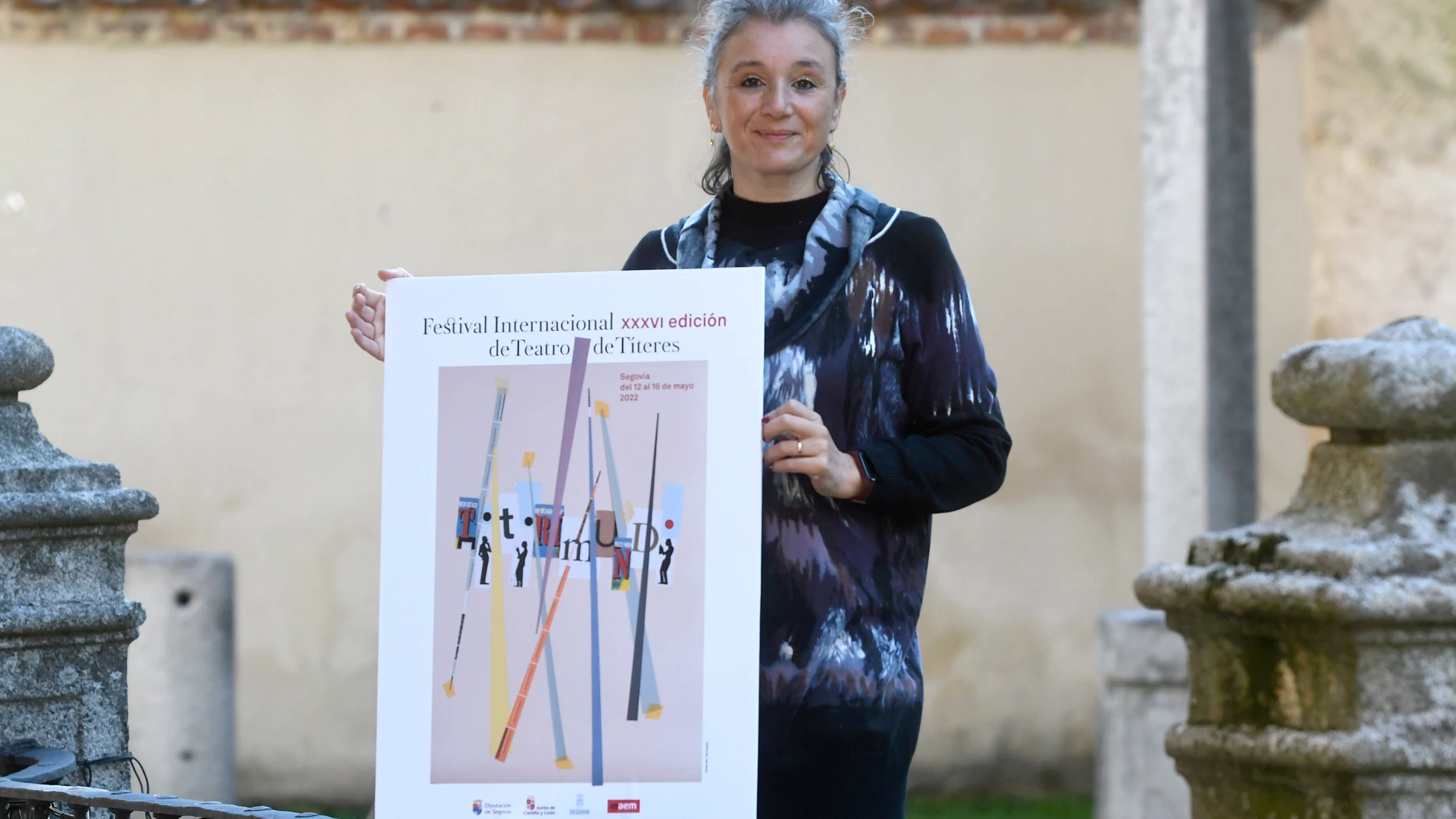 La directora de Titirimundi, Marián Palma durante la presentación este miércoles del 36 Festival Internacional de Teatro de Títeres de Segovia Titirimundi en Segovia