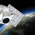 Ilustración de uno de los satélites usados por la empresa aeroespacial Maxar