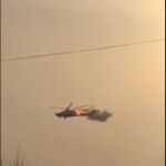 Un helicóptero de ataque ruso Mi-28N derribado sobre la región de Luhansk por un misil de fabricación británica