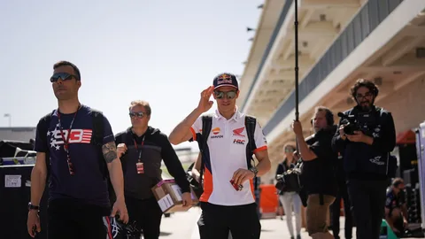 Marc Márquez llegó este jueves a Texas