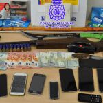 Imagen de los objetos incautados a esta banda criminal que operaba en Medina del Campo (Valladolid)
