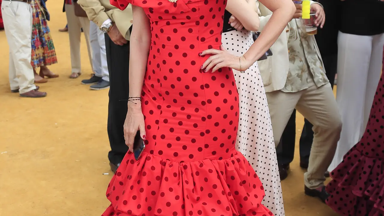 Lourdes Montes durante la Feria de Abril de Sevilla.06/05/2019Sevilla