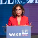 La ministra de Hacienda y Función Pública, María Jesús Montero, interviene en la última jornada del foro económico 'Wake Up, Spain!'