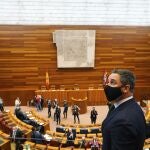 Santiago Abascal, en el hemiciclo