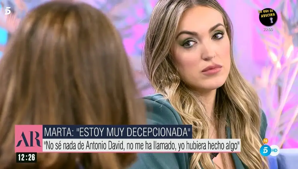 Marta Riesco en 'El programa de Ana Rosa'
