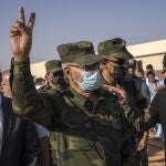 Brahim Ghali, líder del Frente Polisario, en el campo de refugiados de Dajla (Argelia) en octubre del pasado año