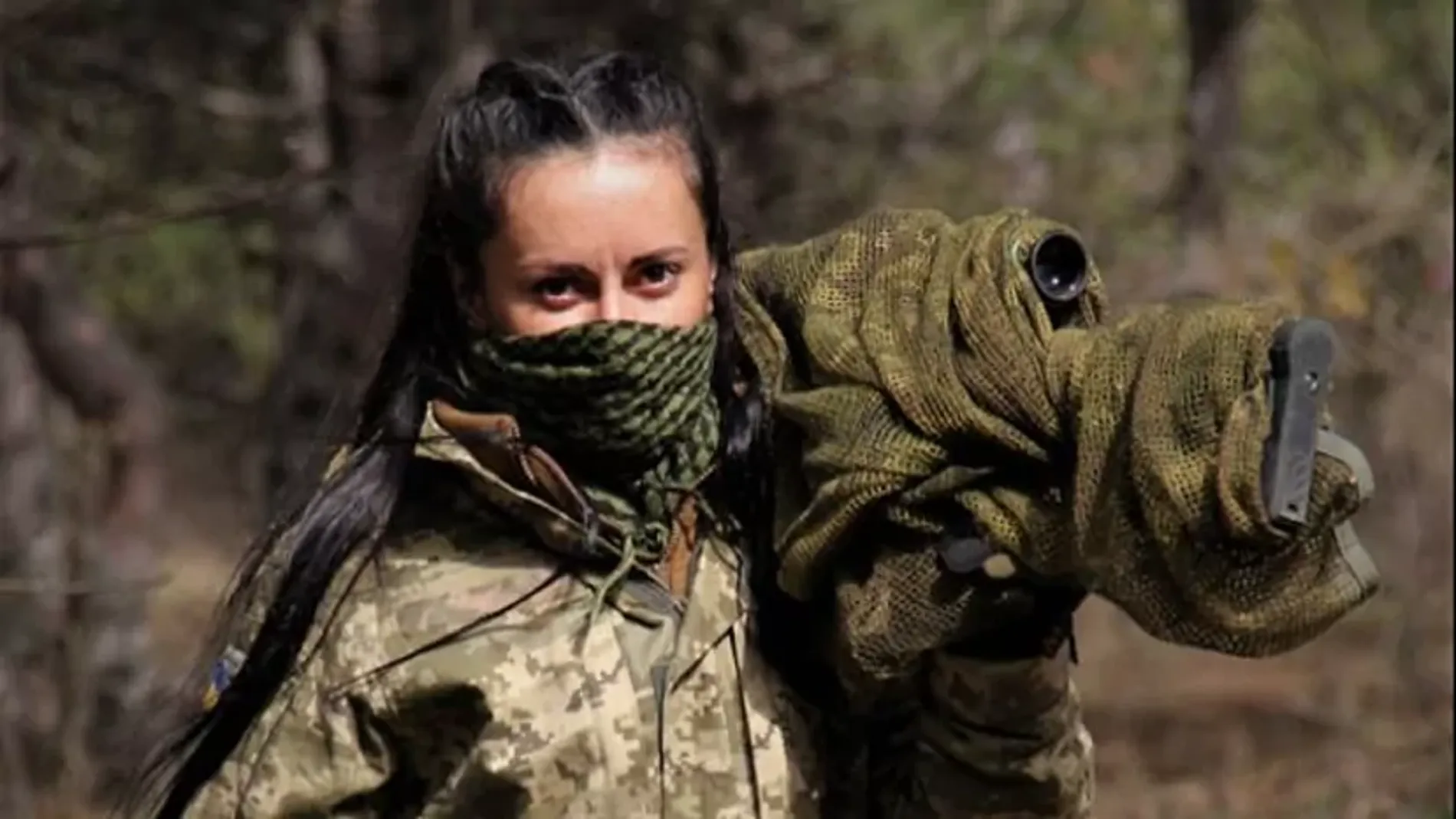 Las tropas de Ucrania ya conocen a esta francotiradora como “la heroína de la guerra moderna”