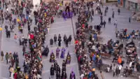 Semana Santa, Sábado de Pasión, Procesión de los Estudiantes, Hermandad Universitaria del Stmo Cristo de los Estudiantes y María Santísima Sede de Sabiduría