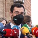 El presidente de la Junta de Andalucía, Juanma Moreno