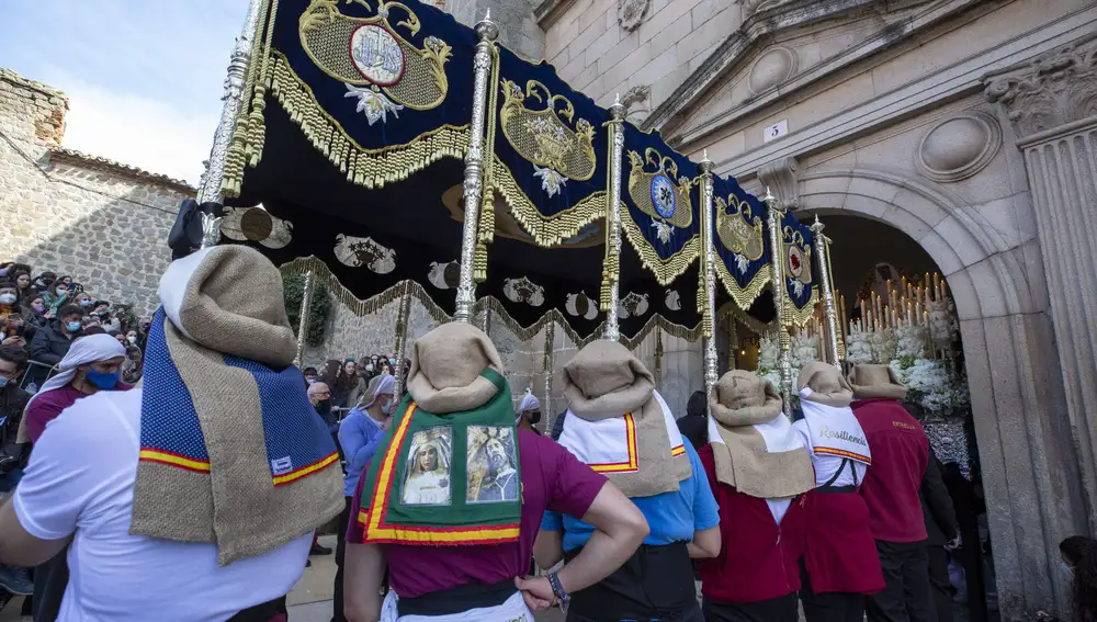 Procesión de La Estrella durante la Semana Santa en Ávila. Ávila, 12-04-2022 Foto: Ricardo Muñoz-Martín