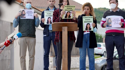 Lectura del manifiesto en apoyo a Esther López