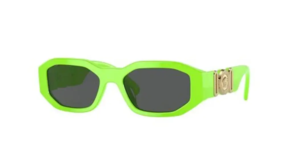 Gafas de sol en verde neón.