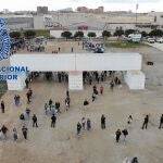 Imagen del recinto en el que se celebraron las paellas en la Universidad de Alicante