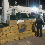 Los fardos de hachís encontrados frente a las playas de Pilar de la Horadada suman más de mil kilogramos de droga