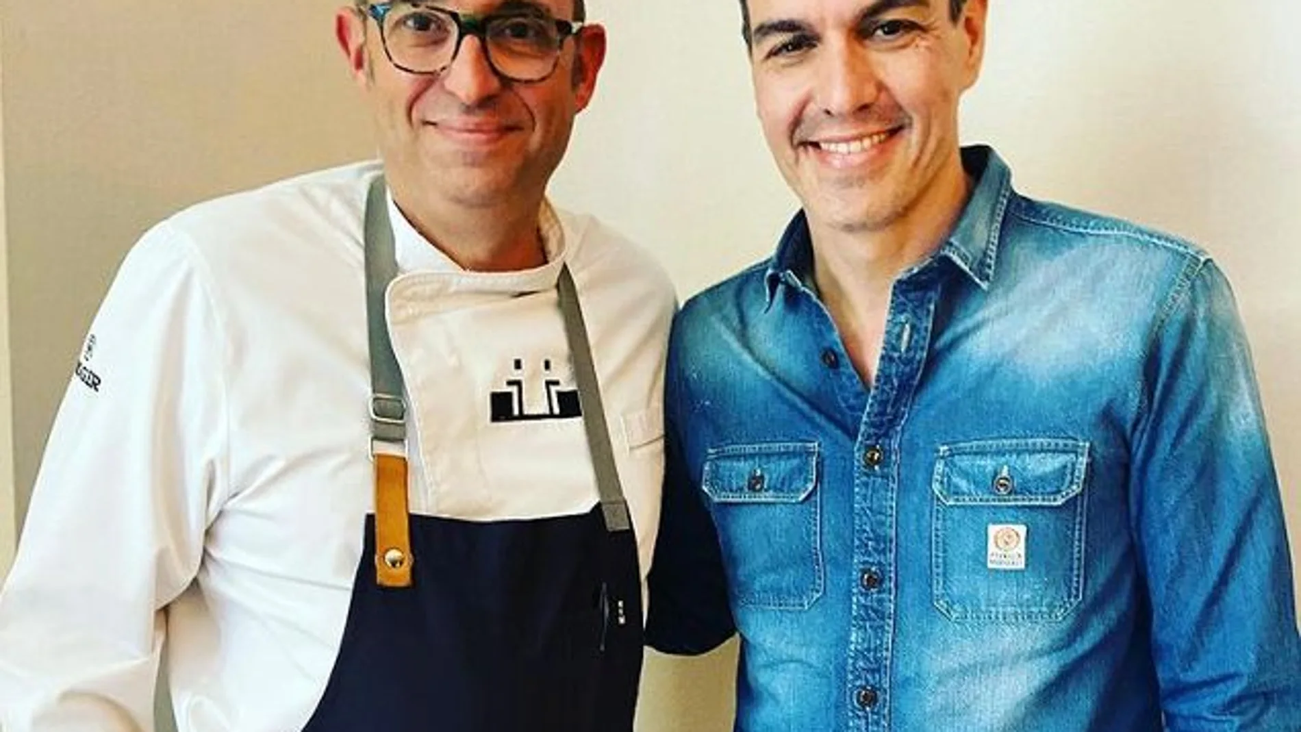 El presidente del Gobierno, Pedro Sánchez, cena en el restaurante Cocinandos de León