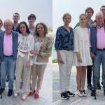 El Rey Juan Carlos recibió en Abu Dabi a parte de su familia