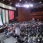 La Cámara de Diputados muestra una sesión ordinaria celebrada en la Ciudad de México