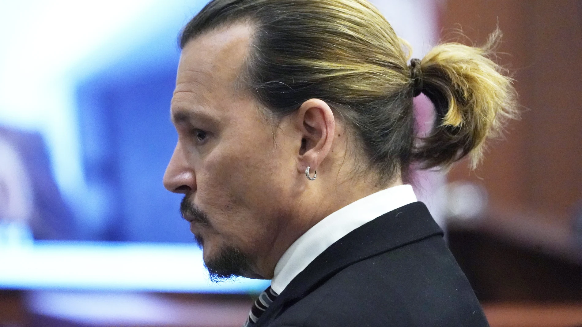 Johnny Depp durante el juicio