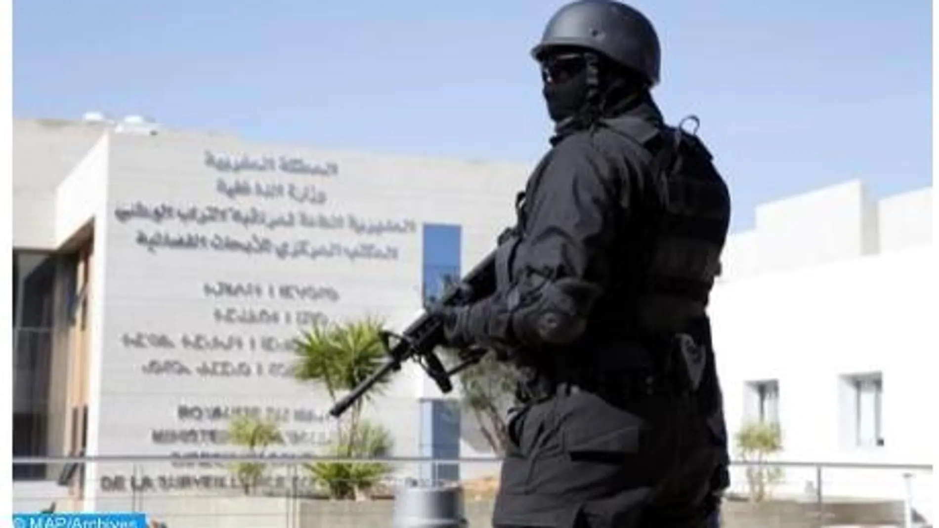 Agente de una unidad antiterrorista marroquí